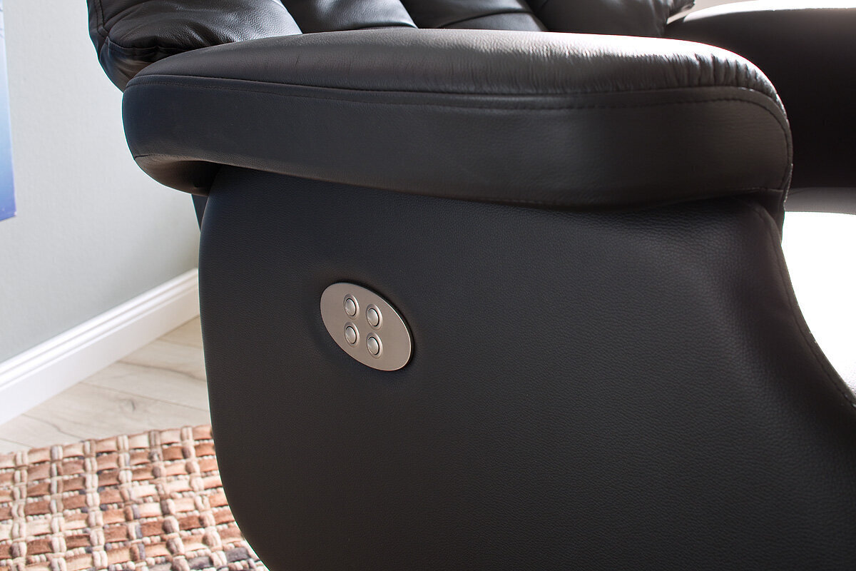 Tugitool recliner MC Akcent Calgary Comfort XL, matt pruun/must цена и информация | Tugitoolid | hansapost.ee