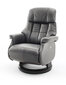 Tugitool recliner MC Akcent Calgary Comfort XL, matt pruun/must цена и информация | Tugitoolid | hansapost.ee