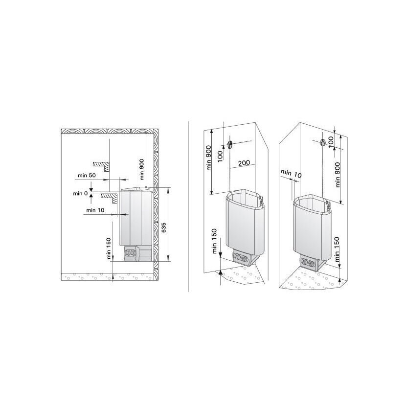 Elektrikeris Harvia Delta D36, 3,6 kW hind ja info | Sauna seadmed | hansapost.ee