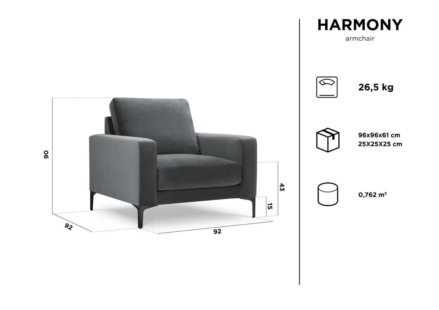 Tugitool Kooko Home Harmony, beeži värvi hind ja info | Tugitoolid | hansapost.ee