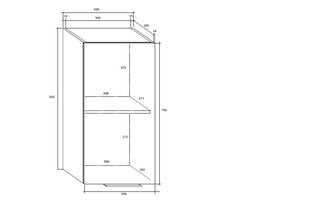 Seinakapp Sven 1DPN, tumepruun/valge price and information | Elutoa kapid | hansapost.ee