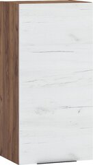 Навесной шкаф Sven 1DPN, темно-коричневый/белый цена и информация | Шкафчики в гостиную | hansapost.ee
