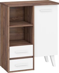 Шкафчик Nordis 1D2S, коричневый/белый цена и информация | Шкафчики в гостиную | hansapost.ee