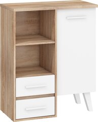 Шкафчик Nordis 1D2S, цвет дуба/белый цена и информация | Шкафчики в гостиную | hansapost.ee
