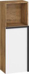 Подвесной шкафчик Meblocross Lars 11 1D, белый/коричневый цена и информация | Шкафчики в гостиную | hansapost.ee