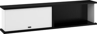 Подвесной шкафчик Meblocross Cross Cro-22 D, черный/белый цена и информация | Шкафчики в гостиную | hansapost.ee