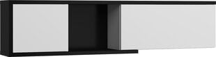Подвесной шкафчик Meblocross Hybrid Hyb-25 2D, черный/белый цена и информация | Шкафчики в гостиную | hansapost.ee
