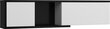 Seinakapp Meblocross Hybrid Hyb-25 2D, must/valge цена и информация | Elutoa kapid | hansapost.ee