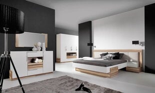 Прикроватная тумбочка Morena, белый/коричневый цена и информация | Meblar Мебель и домашний интерьер | hansapost.ee