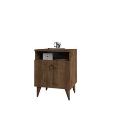 Ночной столик Kalune Design 835, 52 см, темно-коричневый цена и информация | Прикроватные тумбочки | hansapost.ee