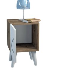 Öökapp Kalune Design 731(II), 55 cm, valge/pruun hind ja info | Öökapid | hansapost.ee