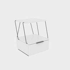 Ночной шкаф Kalune Design Tekoba, белый цена и информация | Прикроватные тумбочки | hansapost.ee