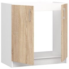 Шкафчик кухонный NORE Lima S80 ZL, белый/дубовый цвет цена и информация | NORE Кухонная мебель | hansapost.ee
