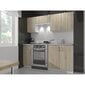 Seinapealne köögikapp NORE Lima W60 D2, valge/tamme värv цена и информация | Köögikapid | hansapost.ee
