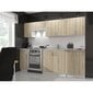 Seinapealne köögikapp NORE Lima W60 D2, valge/tamme värv hind ja info | Köögikapid | hansapost.ee