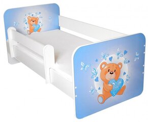 Детская кровать с матрасом и съемным барьером Ami 17, 140x70 см цена и информация | Детские кровати | hansapost.ee