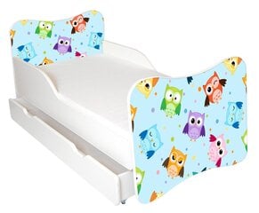 Детская кровать с матрасом и ящиком для постельного белья Ami 57, 140x70 см цена и информация | Детские кровати | hansapost.ee