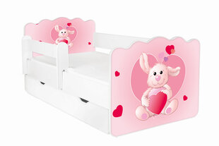 Кровать с матрасом, ящиком для белья и съемной защитой ALEX 30, 140x70 см цена и информация | Детские кровати | hansapost.ee