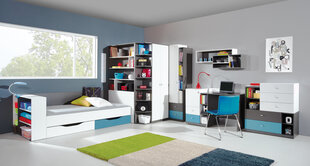Кровать Tablo 12A, 200x90 см, белая/голубая цена и информация | Meblar Мебель и домашний интерьер | hansapost.ee