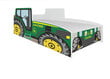 Lastevoodi ADRK Furniture Tractor, 140x70cm, roheline цена и информация | Lastevoodid | hansapost.ee
