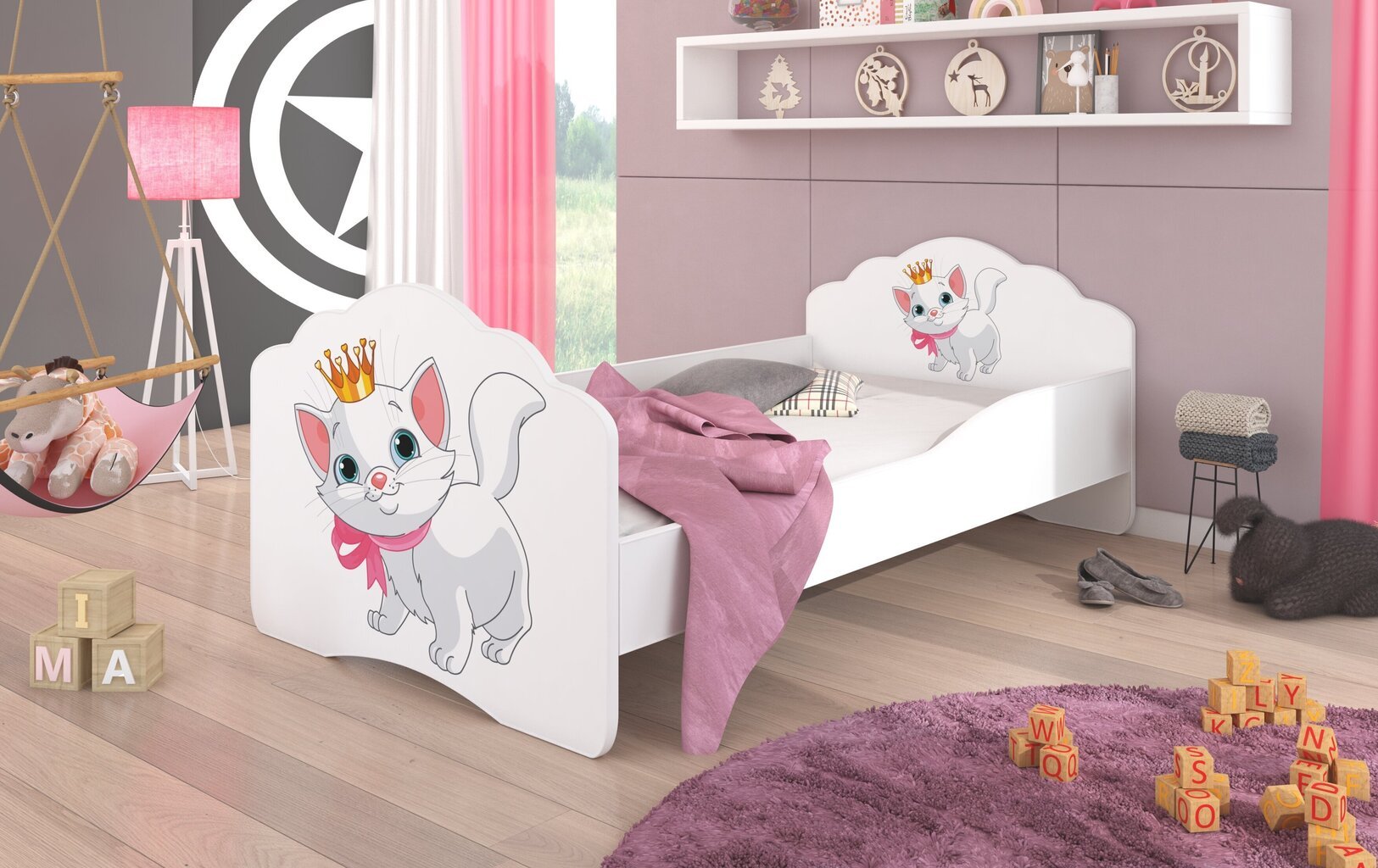 Lastevoodi ADRK Furniture Casimo Cat, 160x80cm цена и информация | Lastevoodid | hansapost.ee