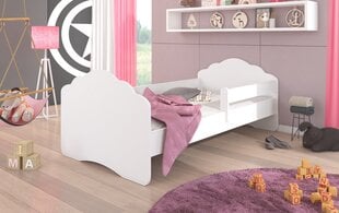 Lastevoodi eemaldatava kaitsega ADRK Furniture Casimo White, 80x160 cm цена и информация | Детские кровати | hansapost.ee