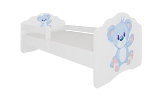 Детская кроватка со съемным ограждением ADRK Furniture Casimo Blue Bear, 70 x 140 см цена и информация | Детские кровати | hansapost.ee