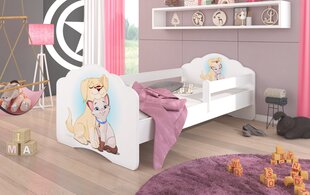 Детская кровать со съемной защитой ADRK Furniture Casimo Dog and Cat, 70x140 см цена и информация | Детские кровати | hansapost.ee