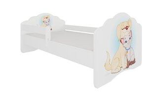 Детская кроватка со съемным ограждением ADRK Furniture Casimo Dog and Cat, 80 x 160 см цена и информация | Детские кровати | hansapost.ee