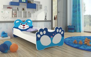 Lastevoodi ADRK Furniture Bear 144, 70x140 cm, sinine/valge цена и информация | ADRK Furniture Детская мебель | hansapost.ee