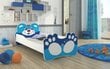 Lastevoodi ADRK Furniture Bear 144, 70x140 cm, sinine/valge цена и информация | Lastevoodid | hansapost.ee