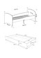 Lastevoodi ADRK Furniture Gonzalo L3, 140x70 cm hind ja info | Lastevoodid | hansapost.ee
