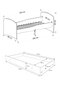 Lastevoodi ADRK Furniture Gonzalo L9, 160x80 cm hind ja info | Lastevoodid | hansapost.ee