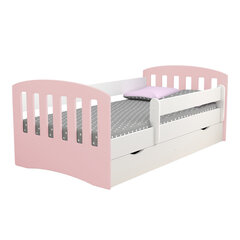 Детская кровать Selsey Pamma, 80x180 см, белая/светло-розовая цена и информация | Детские кровати | hansapost.ee