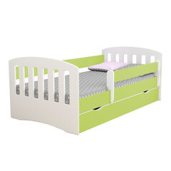 Детская кровать Selsey Pamma, 80x180 см, белая/зеленая цена и информация | Детские кровати | hansapost.ee