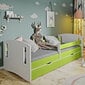 Lastevoodi madratsiga Selsey Mirret, 80x140 cm, roheline hind ja info | Lastevoodid | hansapost.ee