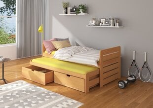 Lastevoodi ADRK Furniture Tomi 180x80, pruun цена и информация | Детские кровати | hansapost.ee