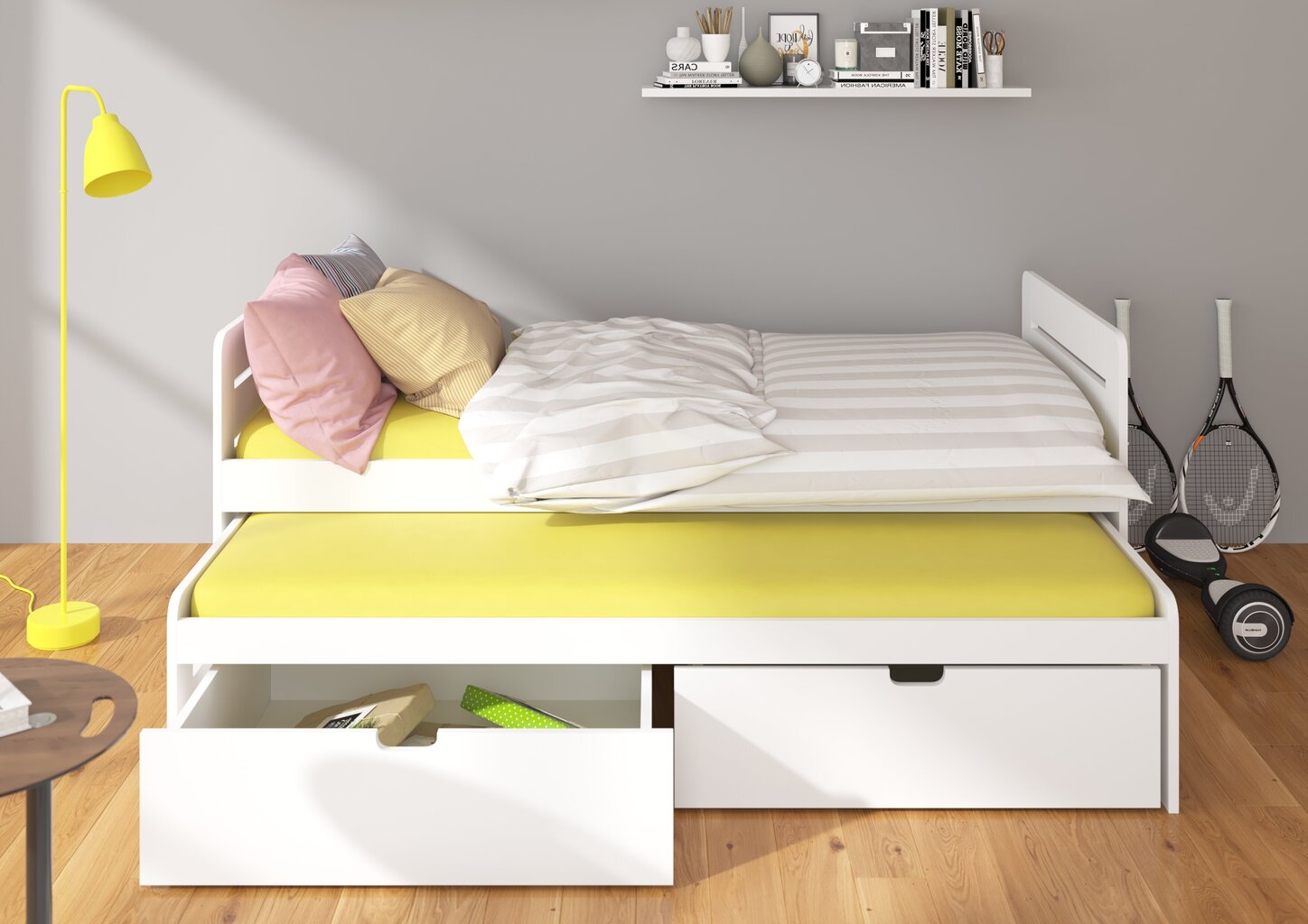 Lastevoodi ADRK Furniture Tomi 180x80, pruun цена и информация | Lastevoodid | hansapost.ee