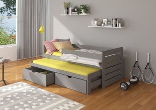 Детская кровать ADRK Furniture Tomi 180x80 с боковой защитой, серая цена и информация | Детские кровати | hansapost.ee