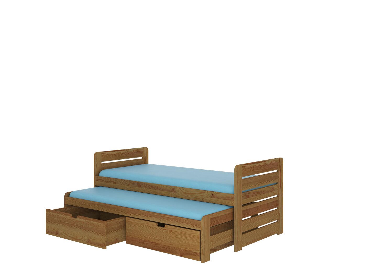 Lastevoodi ADRK Furniture Tomi 200x90, tamme värv hind ja info | Lastevoodid | hansapost.ee