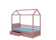 Voodi ADRK Furniture Rose 80x190 cm, roosa цена и информация | Lastevoodid | hansapost.ee