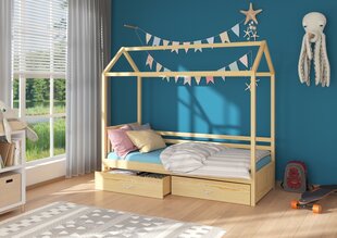 Voodi ADRK Furniture Rose 80x190 cm, helepruun цена и информация | Детские кровати | hansapost.ee