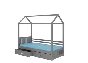 Кровать ADRK Furniture Rose 90x200 см, серая цена и информация | Детские кровати | hansapost.ee