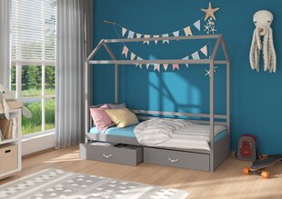 Voodi ADRK Furniture Rose 90x200 cm, hall цена и информация | Детские кровати | hansapost.ee