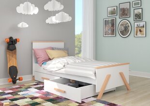 Детская кровать ADRK Furniture Koral 90x200 см, белая цена и информация | Детские кровати | hansapost.ee