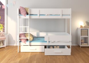 Narivoodi ADRK Furniture Etiona 80x180cm, pruun/hall цена и информация | Детские кровати | hansapost.ee