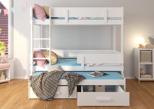 Narivoodi ADRK Furniture Etapo 80x180cm, pruun/hall hind ja info | Lastevoodid | hansapost.ee