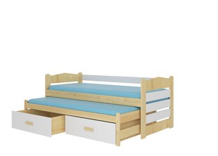 Детская кровать ADRK Furniture Tiarro 90x200 см, светло-коричневая/белая цена и информация | Детские кровати | hansapost.ee