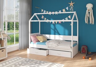 Кровать ADRK Furniture Otello 80x180 см, белая цена и информация | Детские кровати | hansapost.ee