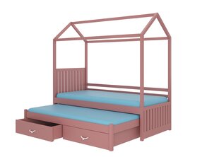 Voodi ADRK Furniture Jonasek 80x180cm, roosa цена и информация | Детские кровати | hansapost.ee